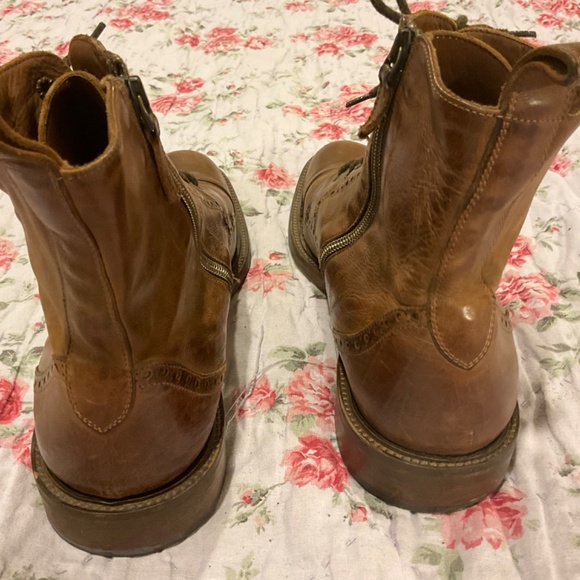Johnston & Murphy Bryson Cap-Toe Tan Leather Handcrafted Boot 27-1388 Size 13 M main image 9